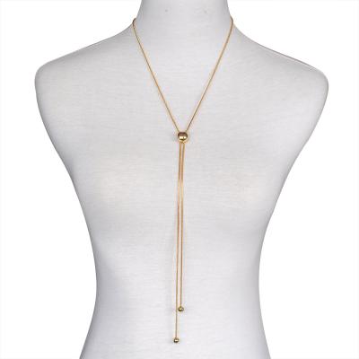 China Fashionable USA ALLOY Gold Silver Snake Chain Necklace Simple Bow Link Necklace Bow Necklace for sale