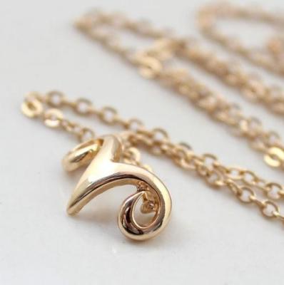 China ALLOY Gold Small Handsome Gold Pendants Goat Necklace Handsome Goat Horn Necklace for sale