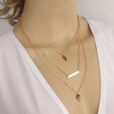 China 2015 ALLOY new arrival shamrock jewelry very popular jewelry layers cheap necklace for sale