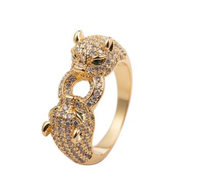 China CLASSIC wholesale turkey jewelry designer inspired gold jewelry leopard ring very popular good quality fast shipping for sale