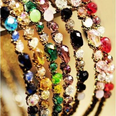 China Beautiful ALLOY Crystal Headband Cheap Cute China Headband Wholesale for sale