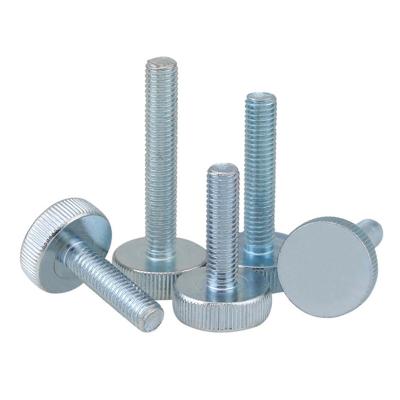 China Flat Head Screws M3 M4 M5 M6 Knurled Flat Head Thumb Screw for sale