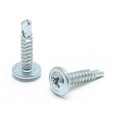 China Pan Head Drilling Screw Galvanized Truss / Self Wafer Phillips For Metal for sale