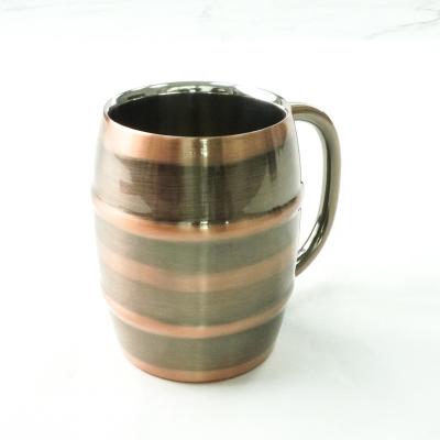 China Akimita Sustainable Maker 400ml Stainless Steel Coffee Beer Mug for sale