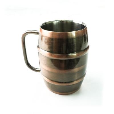 China Akimita 14oz/400ml Viable European Style Stainless Steel Anti-drop Coffee Beer Portable Mug for sale