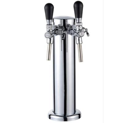 China Stainless steel kegerator beer tap tower KTBT2AT01 for sale