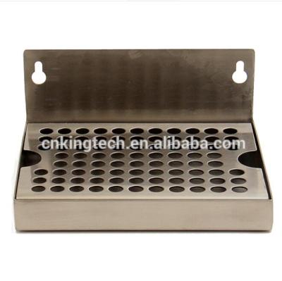 China Sustainable Stainless Steel Wall Mount Beer Drip Tray for sale