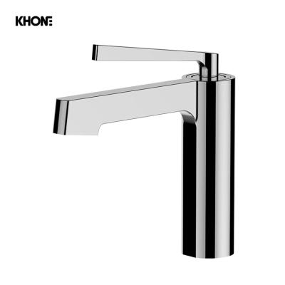 China EUROPEAN Wholesale High Quality Modern Chrome Brass Hot Cold Cold Sink Taps Bathroom Mixer Tap for sale