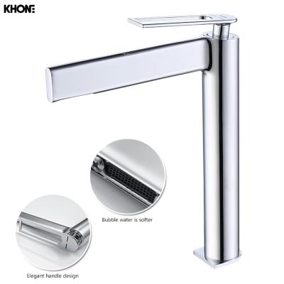 China 2021designed Modern Chrome Basin Faucet Large Wash Basin Faucet Modern Brass Basin Faucet for sale