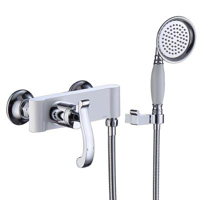 China With Slide Bar New Design Bathroom Accessories Tap Wall Mounted Bath Shower Mixer Shower Faucet For Bathtub for sale