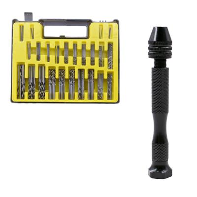 China Custom Made Durable Wear-resistant Carbon Steel Manual Drill Tool Mini Twist Drill Set for sale