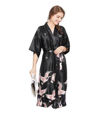 China Wholesale High Quality Breathable Kimono Long Robe Nightgown Women Plus Size Sleep Pajamas for sale