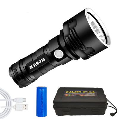 China Raising Flashlights Waterproof Outdoor USB Rechargeable Police LED Tactical Flash Light Torches Portable Hunting for sale