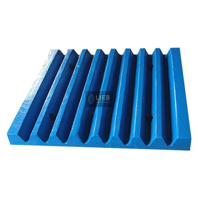 China High Efficiency Low Cost Mn13Cr2 Jaw Crusher Wear Parts Manganese Steel Spare Parts Moving Tooth Moving Plate Jaw Crusher Liners for sale