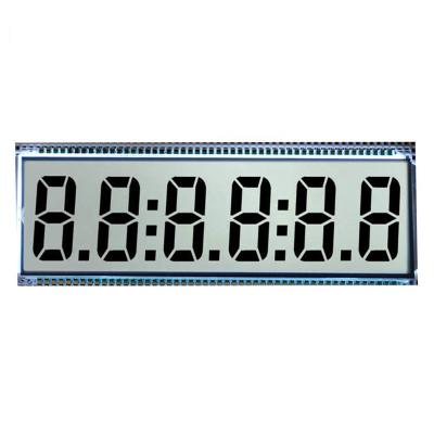 China Factory Price Custom 6 Digit 7 Segment LCD Display Panel For Fuel Dispenser Machine 137.16x46.38mm for sale