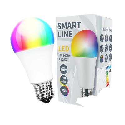 China WOOJONG residential cheap price product RGB led light bulbs WIFI E27 intelligence7W/9W home for sale