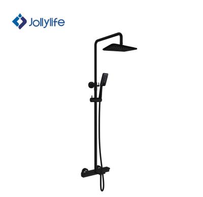 China With Contemporary Slide Bar Jollylife Sanitary Ware Surface Mounted Thermostatic Smart Water Mixer for sale