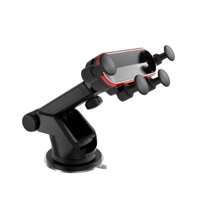 China Adjustable GPS Mount Vehicle Mobile Phone Bracket Support Gravity Phone Holder For Car Dashboard Windshield Phone Mount for sale