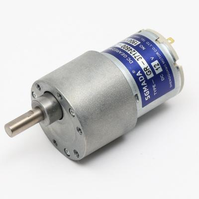 China CE.ROHS.12V/24V 37mm dc gear motor 12v generator drip proof motor for sale