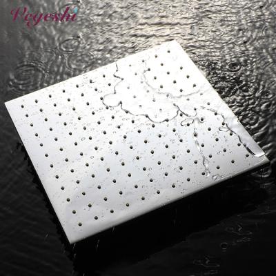 China Without Diverter Brass Hotel Shower Head 12inch Square Bathroom Rain Head Shower for sale