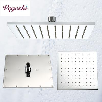 China Without Diverter 250x250x8mm Square Brass Rain Head Shower For Bathroom for sale