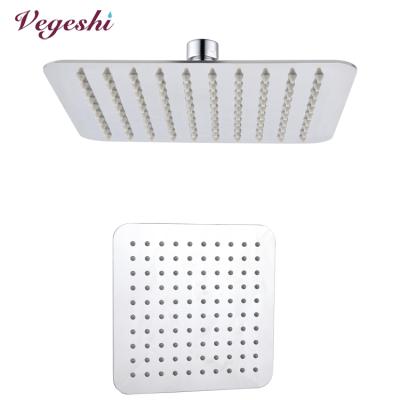 China Without Diverter Vegeshi 8inch 304 Stainless Steel Square Shower Head Explosion Proof, Waterproof, for sale