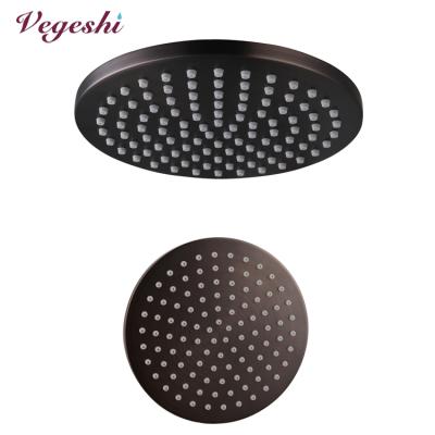 China GLOBE Needleless Vegeshi 8 Inch Rain Shower Head, Solid Brass Bathroom Square Fixed Sprinkler for sale