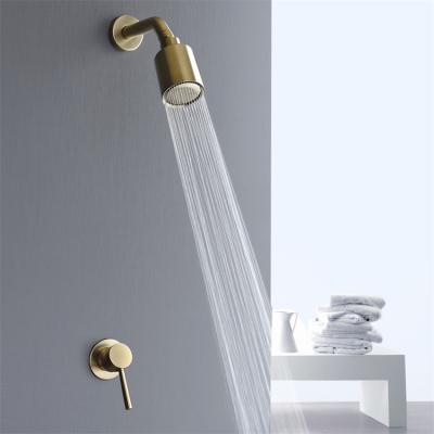 China Without Diverter Shower Head High Pressure Copper Shower Set for sale