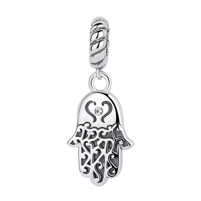 China BNX CLASSIC Jewelry 925 Sterling Silver Egyptian Piercing Hand Lucky Charm For Custom Charm Bracelet for sale