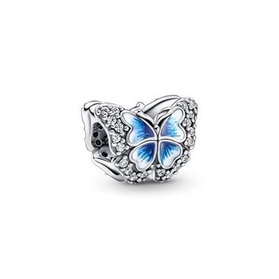 China BNX Romantic Blue Butterfly Glitter Charm Jewelry 2022 New for sale