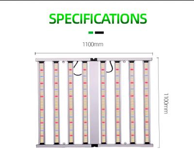 Κίνα Δυνατό να αναδιπλωθεί Αλουμίνιο 1000W LED Πλήρο φάσμα Φως ανάπτυξης 2496 LEDs Δυνατό να μειωθεί προς πώληση