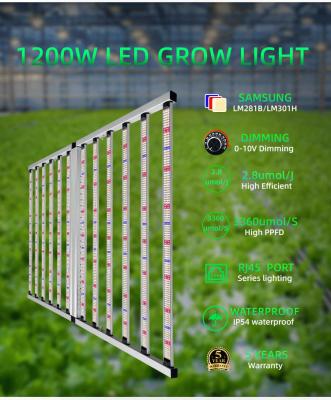 China Luz de crecimiento LED plegable de 1200W UV IR Energéticamente eficiente para jardinería de interior Compacta luz de crecimiento LED en venta