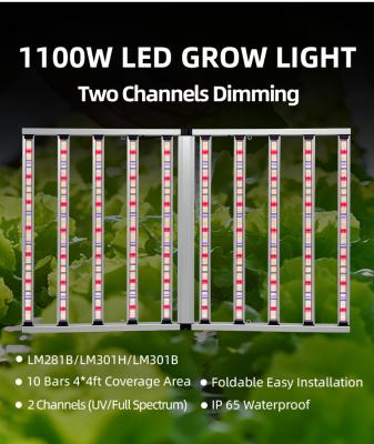 China 1100W Vertical LED Grow Light UV IR For Indoor Gardening 5 Years Warranty for sale