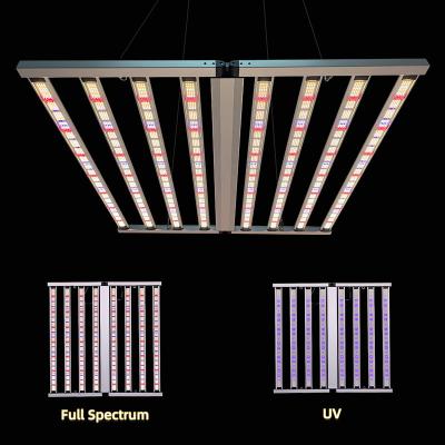 China 850W UV IR LED Crecimiento de la luz Dimmable 2 canal con cobertura de 4x4ft en venta