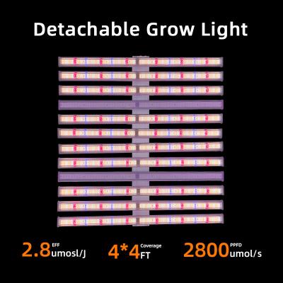 Cina Aluminio 1000W LED Grow Light Dimmabile Due Canale Per Piante In Dominio in vendita