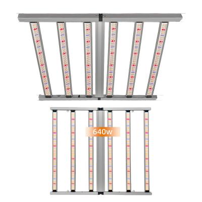 China High Efficiency LED Grow Light 640W For 4x4ft Coverage Area No Noise for sale