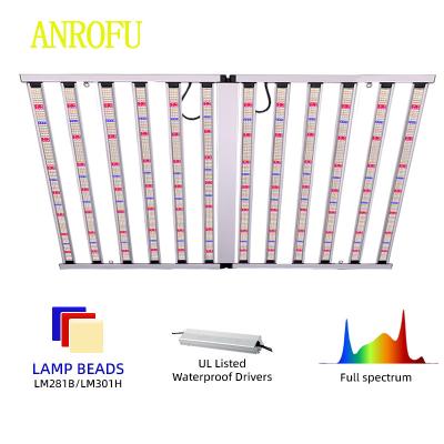 China 1 canal dobrável 1.1x2.4m 1200W LED Grow Light para plantas de interior à venda