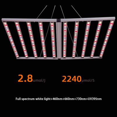 中国 3チャネル 1000W LED 成長ライト 極限5x5フィートカバー付き 完全スペクトル 販売のため