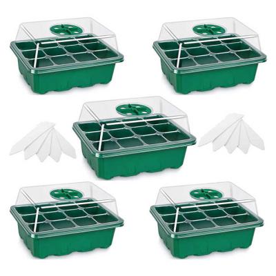 중국 Wholesale Plastic Cell Plant Seed Trays Propagatorkit Germination Tray Seedling Starter Nursery Tray With Lid 판매용