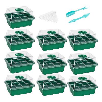 중국 Drainage Holes Plastic Plant Seedling Trays 1 Pack of 12 Trays for Optimal Plant Growth 판매용