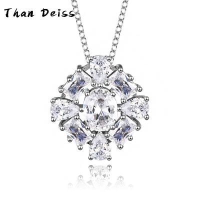 China S925 Sterling Silver Diamond Necklace Women CLASSIC magic fantasy snowflake necklace romantic send girlfriend lover gift for sale