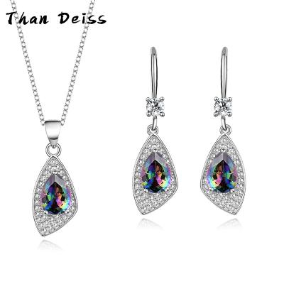 China CLASSIC Hot Original Design Two Piece Set S925 Sterling Silver Necklace Earrings Pendant For Mom Birthday Gift for sale