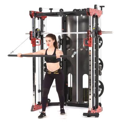 China Household Fitness Equipment Smith Machine Commercial Indoor Gym Special Multiplayer Training Equipment Strength Full Machine for sale