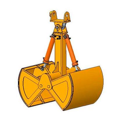 China Electric Crane Hydraulic Clamshell Grab Coal Solid Particles Grab for sale