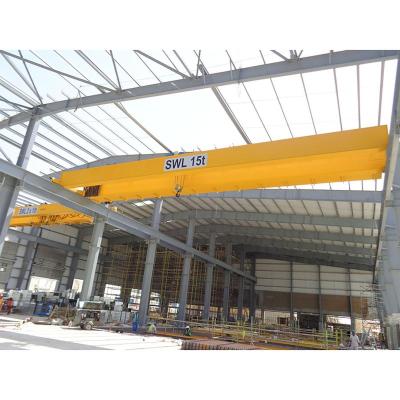 中国 32/5T Electric Bridge Crane Trolley Double Beam Griders Overhead Crane 販売のため