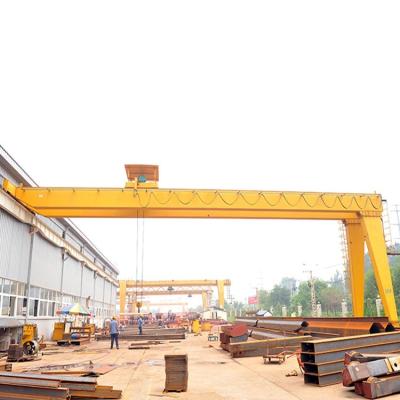 Cina Shandong Single Girder Electric Hoist Semi Half Gantry Crane 20 Ton in vendita