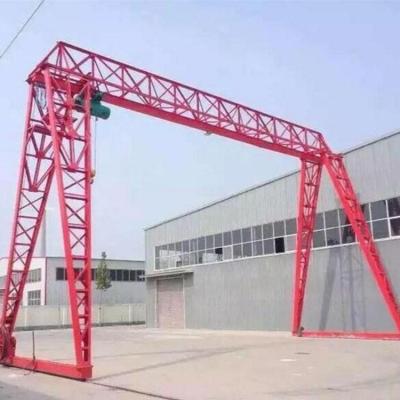 China 15t 20t Remote Control Gantry Crane Single Girder Gantry Winches Crane for sale