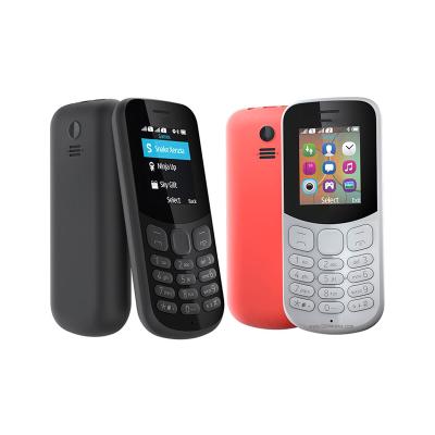 China Dual SIM Card Low Price Black 1.77 Inch Dual Sim Card Cell Phone With Camera And Flashlight Mobile Phone For Nokia 130 for sale