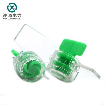 China Disposable Thread Meter Seal Green With Tamper Lead Meter High Seal Water Meter for sale