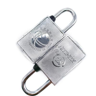 China Electricity 4 pack keyed alike disc padlock, stainless steel lock with key, 2-3/4 in. Wide, 3/8 in. Diameter shackles, disc lock for for sale